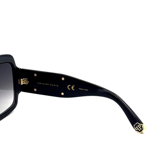 New, PHILIPP PLEIN Sunglasses Plein First Lady Dubai SPP038 Col.0700 Authentic - Picture 9 of 11